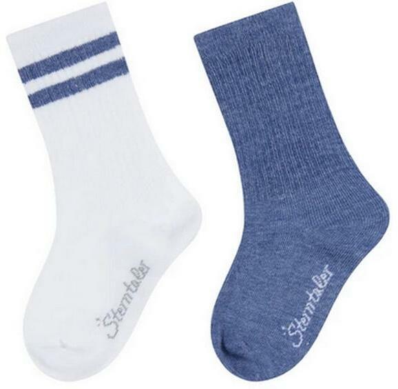 Produktbild Sterntaler Socken Active Uni lang 2er Set Jeansblau Melange Gr. 23-26 (23 - 26)