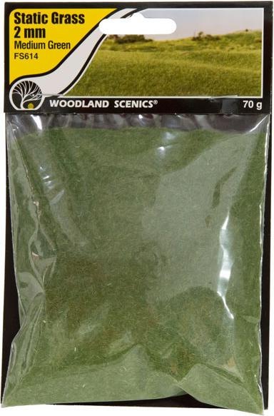 Actual product image Bachmann Trains 2mm Static Grass Medium Green