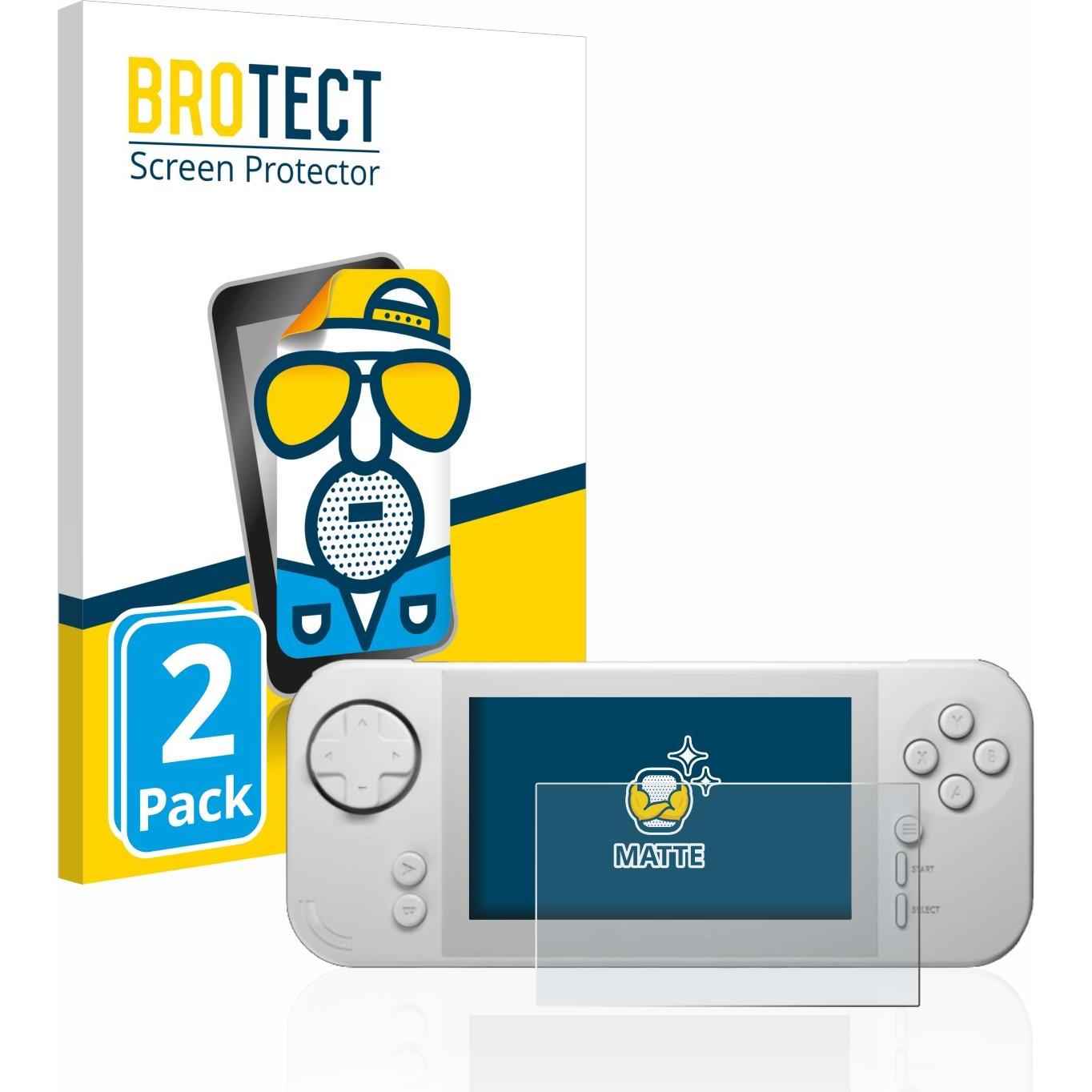 BROTECT Entspiegelungsfolie Displayschutz Displayschutzfolie Folie Matt (Evercade), Weiteres Gaming Zubehör, Schwarz