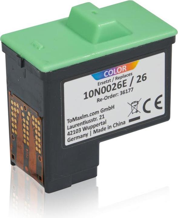 Actual product image Inkadoo Printer cartridges compatible with Lexmark 10N0026E / 26 print head cartridge, color color (Color)