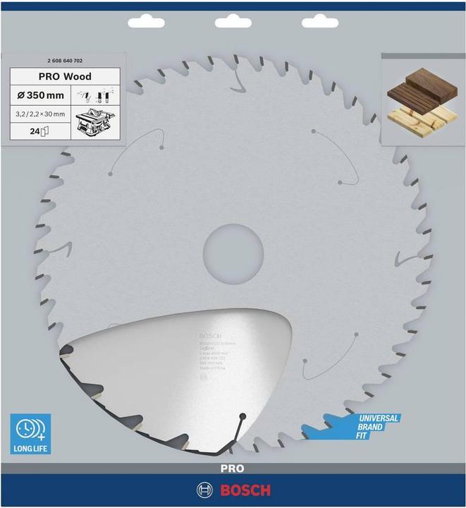 Produktbild Bosch Professional Zubehör PRO Wood Kreissägeblatt, 350 x 3.2 x 30 mm