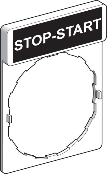 Produktbild Schneider Electric Legendeplatte,Stop-Start