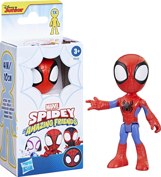 Actual product image Hasbro Spidey and His Amazing Friends Hero Figure, 10 cm tall Action Figure, Superhero Toy
