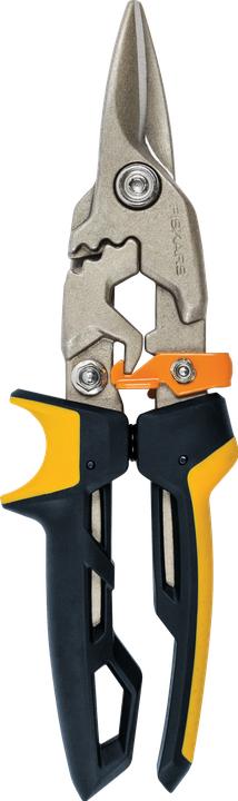 Actual product image Fiskars PowerGear Aviation tin snips, straight cut