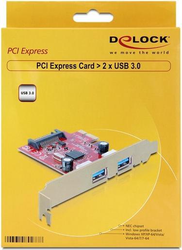 Produktbild Delock 89277 PCI Express 2x USB 3.0 LP