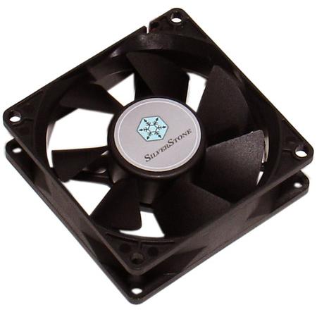 Silverstone 80mm Fan SST-FN81 (80 mm, 1 x), PC Lüfter, Schwarz