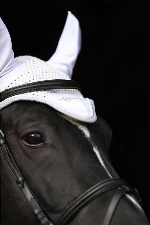 Actual product image Kerbl Fly bonnet Empara white, Cob/Full