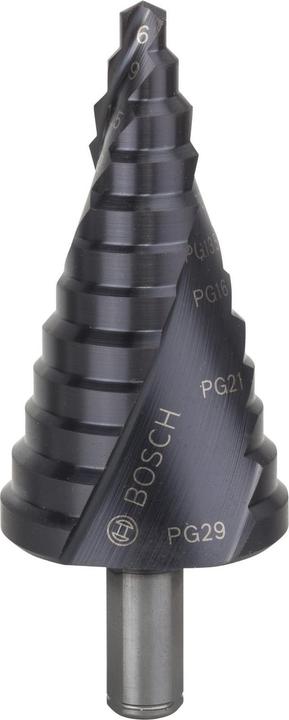 Produktbild Bosch Professional Zubehör Stufenbohrer HSS-AlTiN, 6 - 37 mm, 10 mm, 93 mm, 12 Stufen (10 mm)