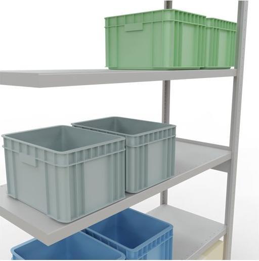 Actual product image Schulte Lagertechnik MULTIplus250 boltless add-on bay system with length bolts