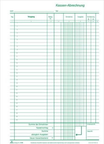 Produktbild Rnk Verlag Kassenbericht Formularbuch 3149 (50 x)