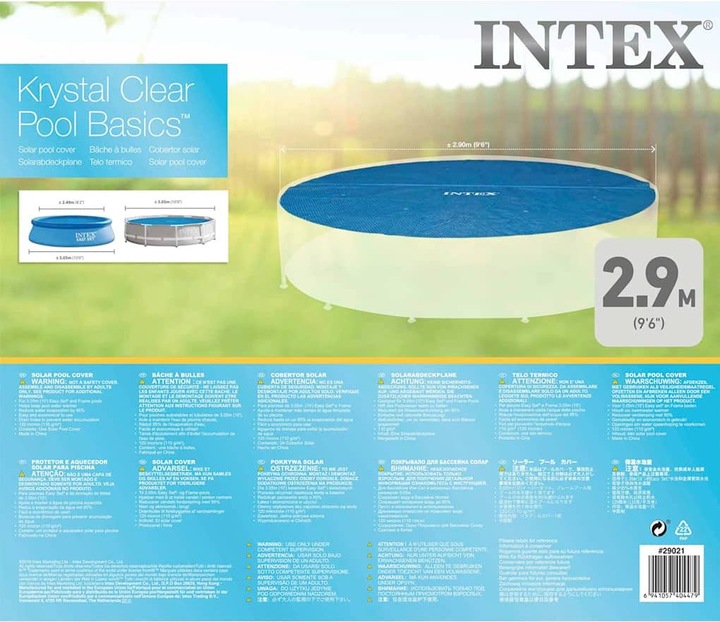 Actual product image Intex Solar tarpaulin