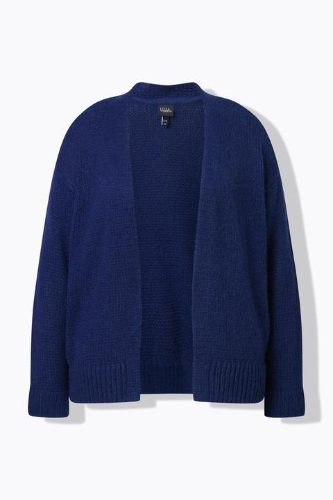 Actual product image Ulla Popken Wool Blend Open Shape Cardigan (62)