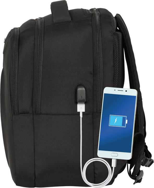 Image du produit Safta Sac à dos pour ordinateur portable et tablette avec port USB Business Noir (31 x 45 x 23 cm)