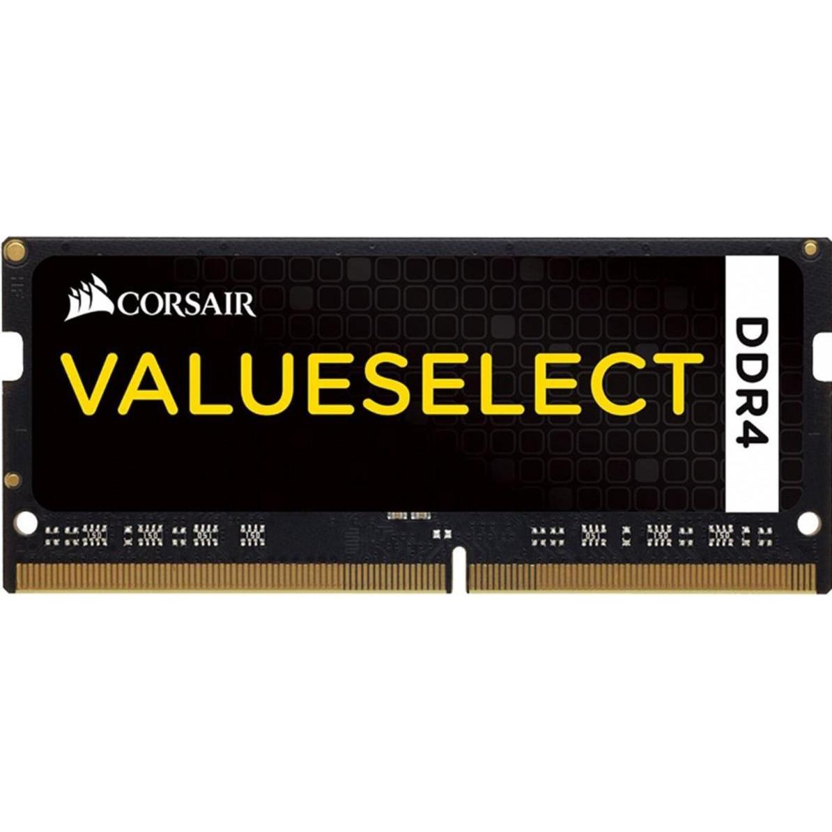Corsair ValueSelect (1 x 4GB, 2133 MHz, DDR4-RAM, SO-DIMM), RAM, Schwarz