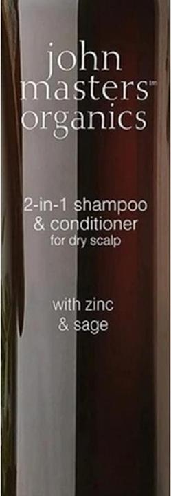 Produktbild John Masters Organics Shampoo & Conditioner ZINC & SAGE - Zink & Salbei 2 in 1 Produkt (236 ml, Flüssiges Shampoo)