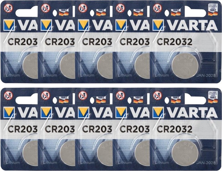 Image du produit Varta CR2032 (10 pcs, CR2032, 230 mAh)