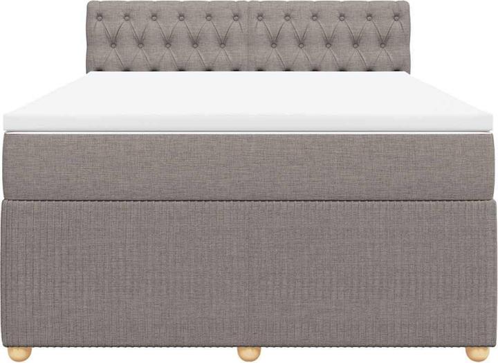 Produktbild vidaXL Bo x springbett mit Matratze 140 x 200 cm Stoff (140 x 200 cm)