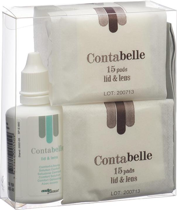 Produktbild Contabelle Comfort System lid & lens Set (Reinigungstücher Gesicht, 50 ml)