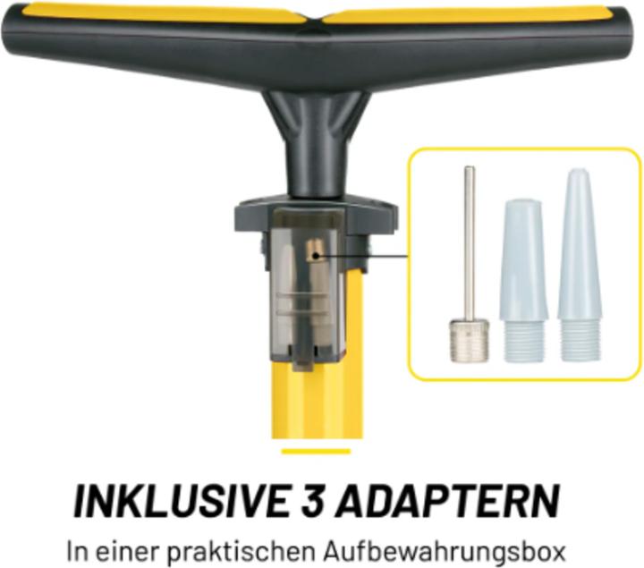 Actual product image Dunlop Bicycle floor pump 3as