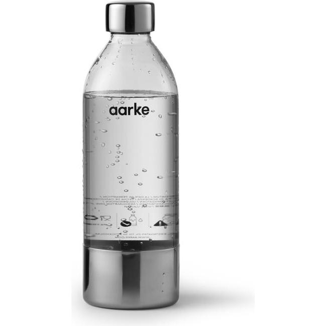 Aarke PET Flasche, Wassersprudler Zubehör, Silber