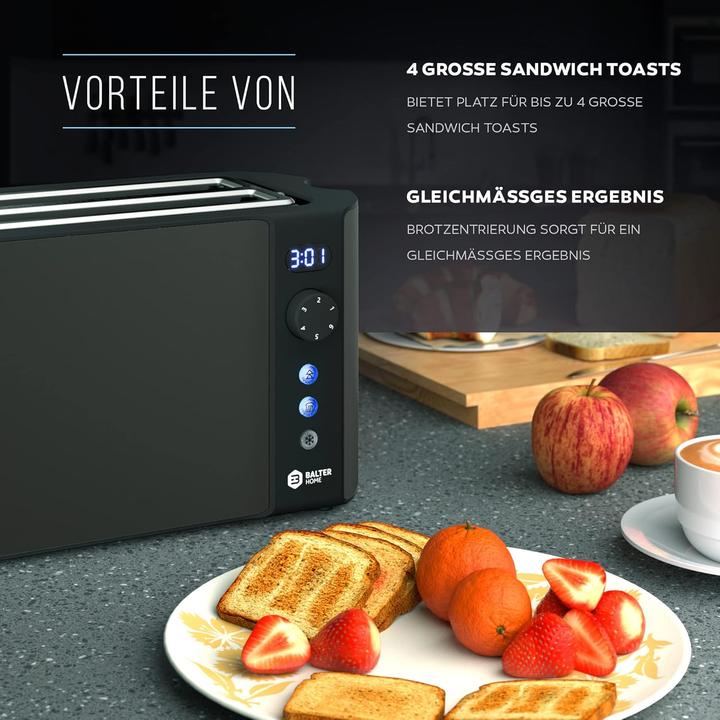 Produktbild Balter Toaster mit Langschlitz und LCD-Anzeige