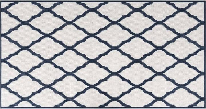 Marineblau und Weiss