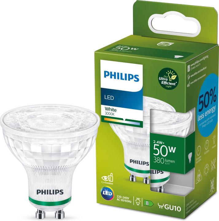 Produktbild Philips Lampe (GU10, 2.40 W, 380 lm, 1 x, B)