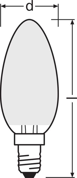 Immagine prodotto Osram Star Classic B25 (E14, 2.50 W, 250 lm, 6 x, F)