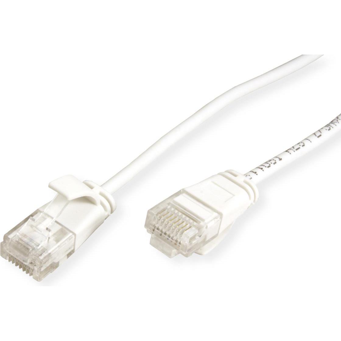 Thumbnail - Roline UTP DataCenter Patchkabel Kat.6A, LSOH, slim, weiss, 2,0 m (U/UTP, CAT6a, 2 m), Netzwerkkabel