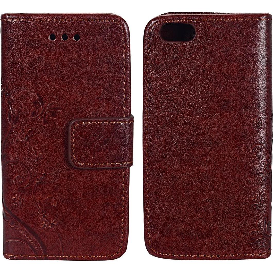 König Design Schutz Handy Hülle für Apple iPhone 5 / 5s / SE Case Cover Tasche Wallet Etui (Apple iPhone 5), Smartphone ...