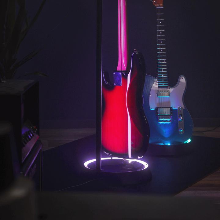 Produktbild Gravity GS LS 01 NH B - Guitar GLOW STAND®, Neckhug (E-Bass, E-Gitarre)