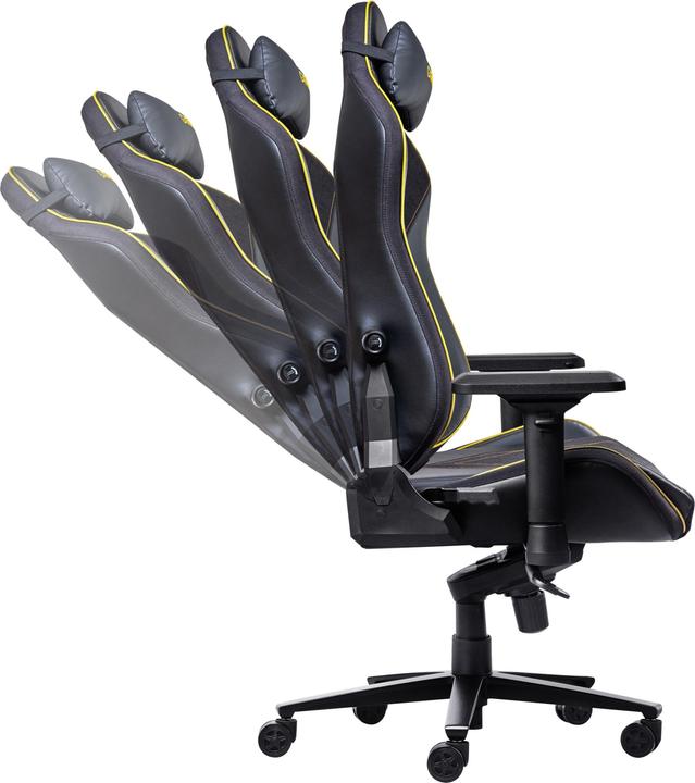Immagine prodotto Trust GXT 721 Ruya Pro, Sedia per gaming universale, 150 kg, 195 cm, Nero, Alluminio, Nero