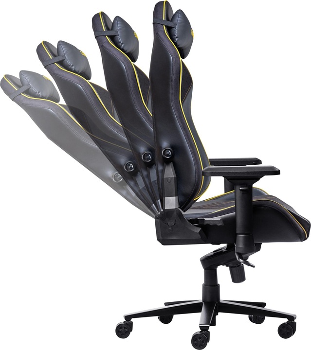 Produktbild Trust GXT 721 Ruya Pro, Universal-Gamingstuhl, 150 kg, 195 cm, Schwarz, Aluminium, Schwarz