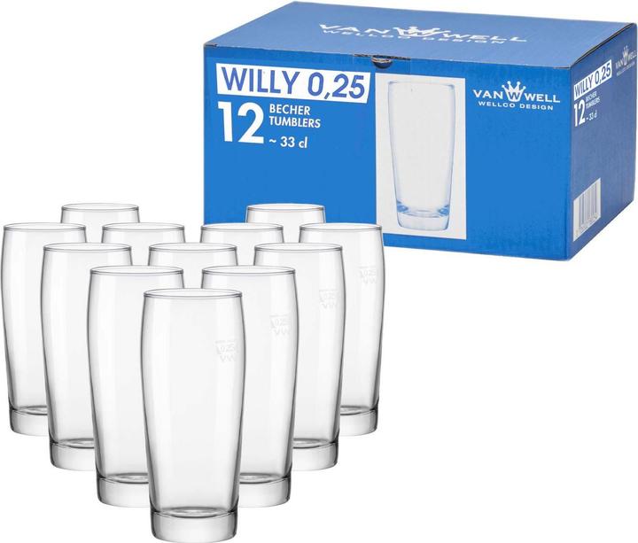 Produktbild Bormioli Rocco Willi Becher geeicht (0.25 l, 12 x)