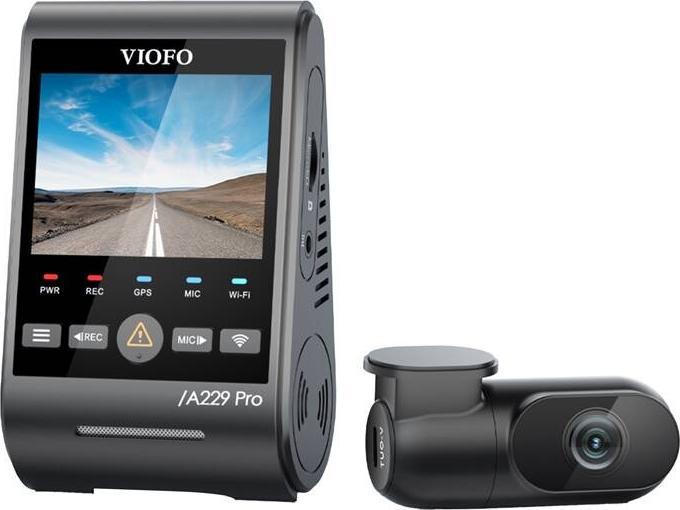 Image du produit Viofo A229 Pro 2CH - 4K dual dashcam - Inclusief gratis cpl Filter - 2023 model (Microphone intégré, 4K)
