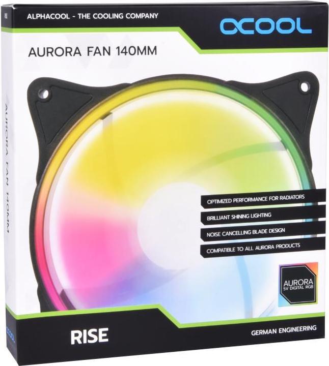 Produktbild Alphacool Rise Aurora PWM-Lüfter (140 mm, 1 x)