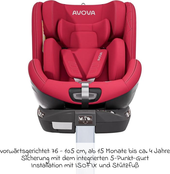 Actual product image Avova Swan-Fix I-Size Reboard child seat (Reboarder, ECE R129/i-Size Standard)