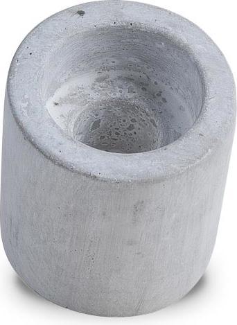 Produktbild müller Kerzen Kerzenhalter 2 in 1 Stone 6.5 x 6 cm, 1 Stück, Steingrau (6.5 x 6 x 6 cm)
