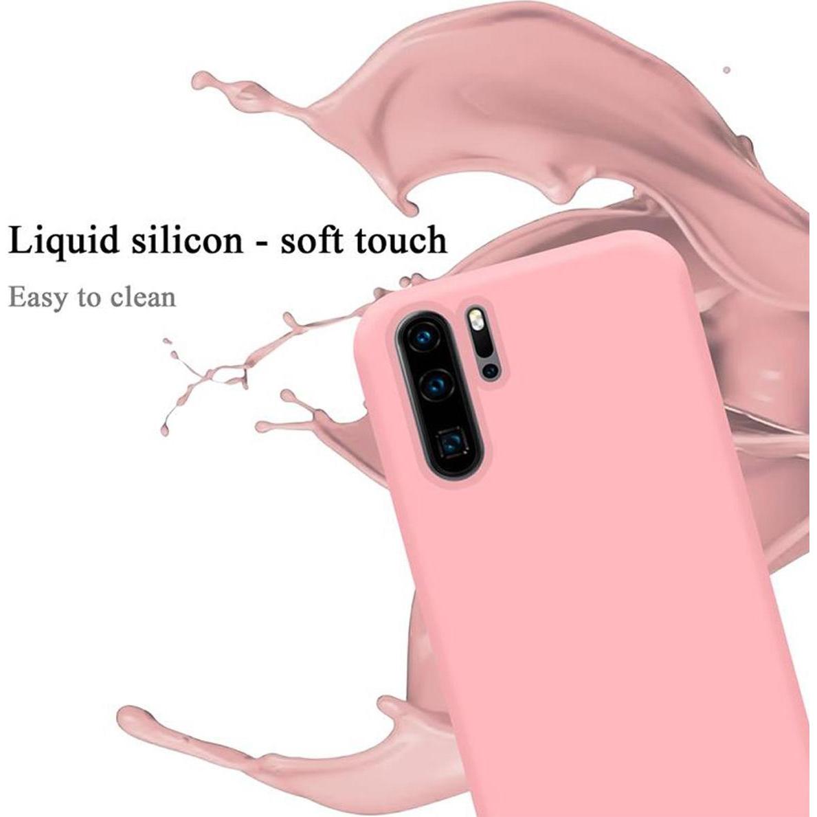 Thumbnail - Cadorabo TPU Liquid Silicone Case Cover (Huawei P30 Pro), Smartphone Hülle, Rosa