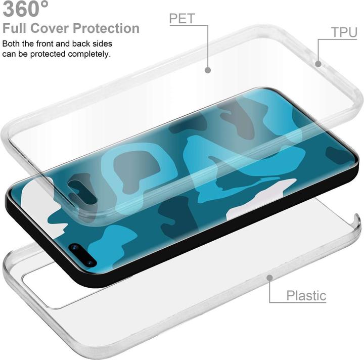 Immagine prodotto Cadorabo Custodia per Huawei P40 PRO / P40 PRO+ TPU 360 Grad Case (Huawei P40 Pro+)