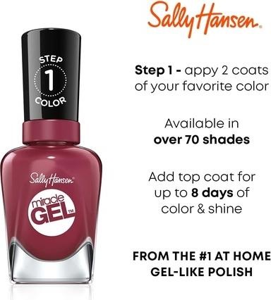 Actual product image Sally Hansen Miracle Gel STEP1 (256 Proper P-rose, Gel-Effect Nail Polish)