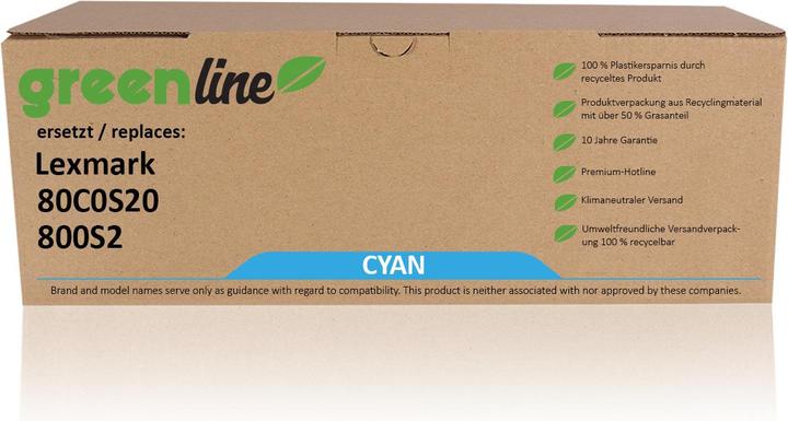 Actual product image Inkadoo Toner greenline ersetzt Lexmark 80C0S30 / 800S3 Toner