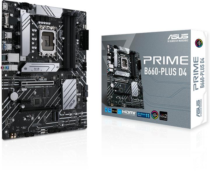 Image du produit ASUS PRIME B660-PLUS D4 (LGA 1700, Intel B660, ATX)