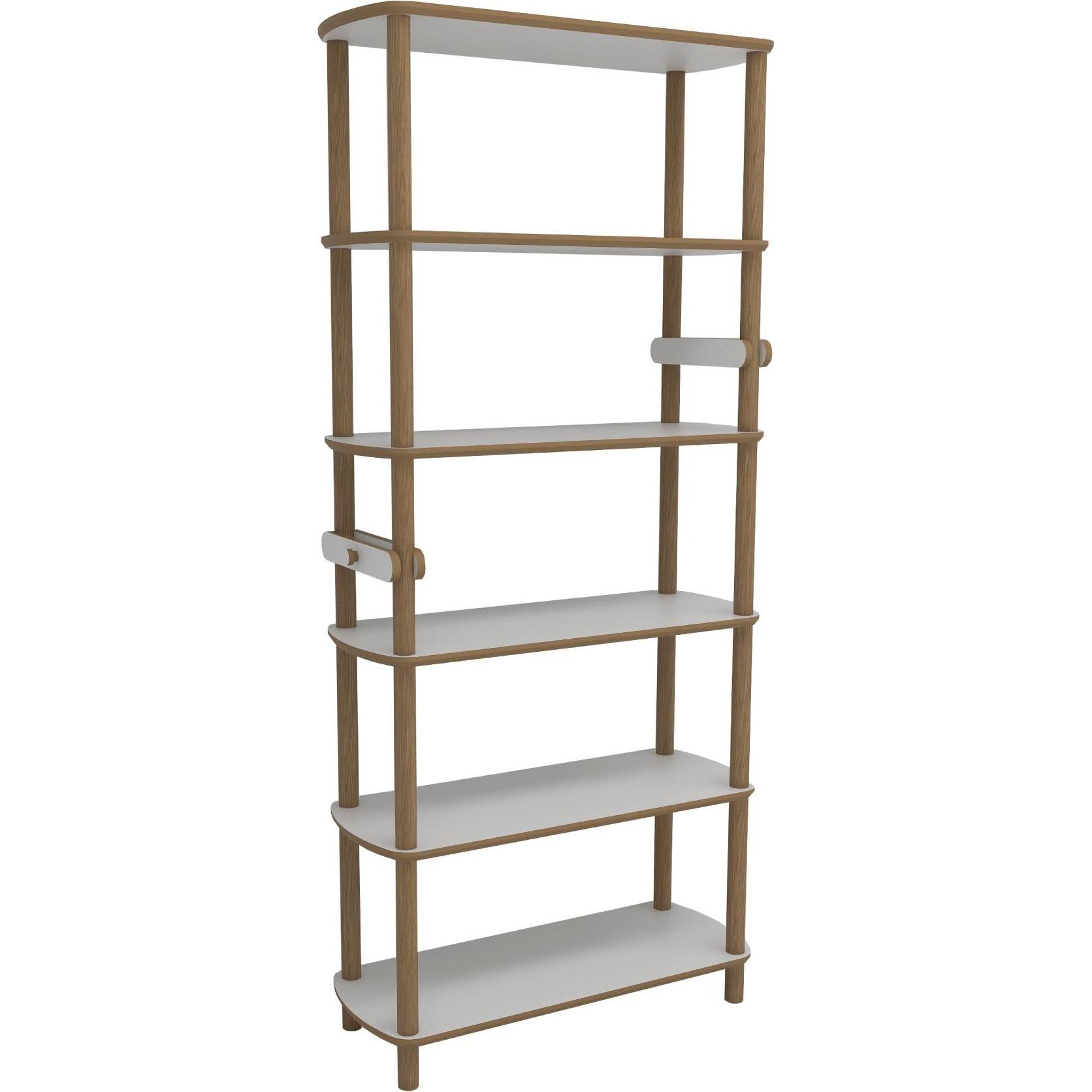 Hanah Home, Scaffale, Rosa Bookshelf V3 (80 x 30 x 174 cm)