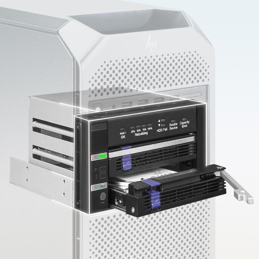 Icy Dock FatCage./3. SATA HDD/SSD RAID 1 in. bay bla, PC Gehäuse Zubehör