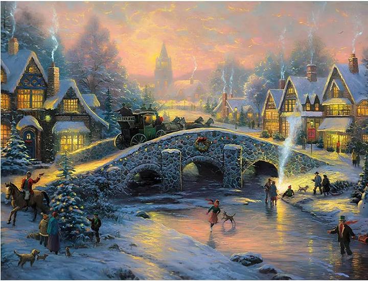 Produktbild Schmidt Spiele Winterliches Dorf (1000 Teile)