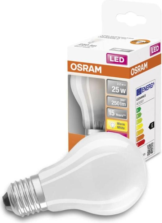 Actual product image Osram Retrofit Classic A (E27, 2.80 W, 250 lm, 1 x, E)
