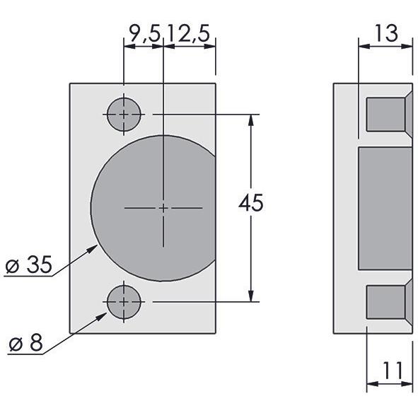 Thumbnail - Prämeta, Möbelscharnier, Töpfe zu Einachs-Topfbänder SERIE 3000