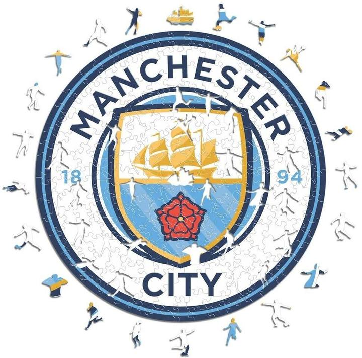 Productafbeelding Iconic Manchester City FC - Logo - Puzzel in Legno Taglia M (270 Pezzi) (270 onderdelen)