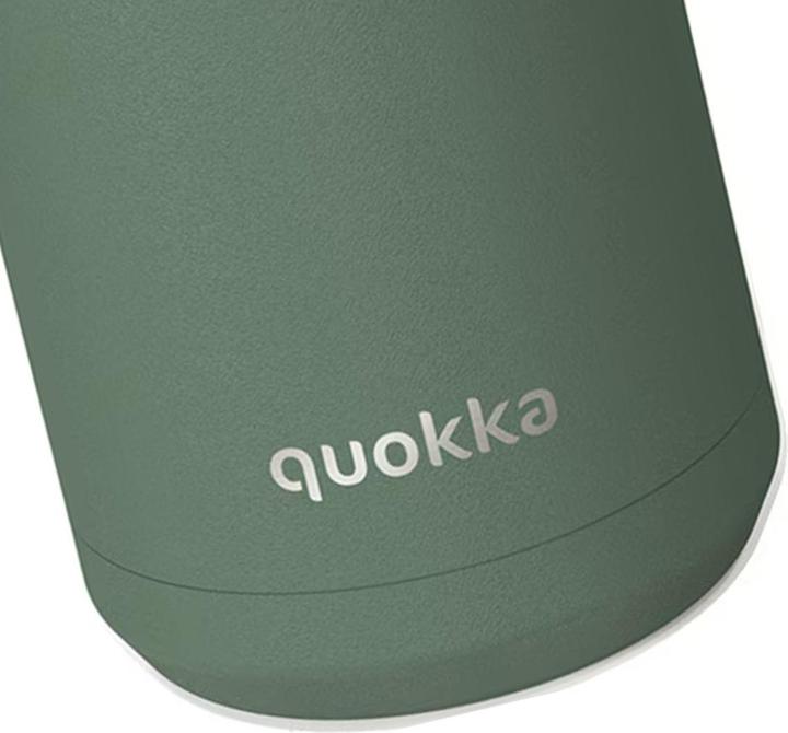 Actual product image Quokka Boost Coffee Tumbler - Stainless steel thermo mug with tea strainer 400 ml (pine) (0.40 l)